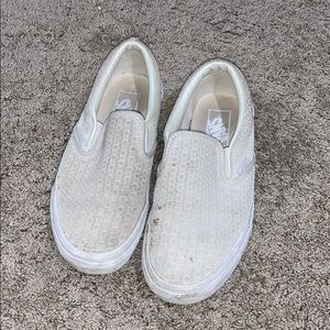 worn down slip on vans